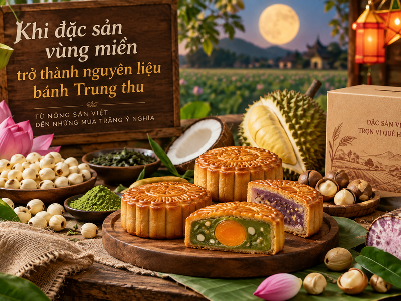 Khi đặc sản vùng miền trở thành nguyên liệu bánh Trung thu
