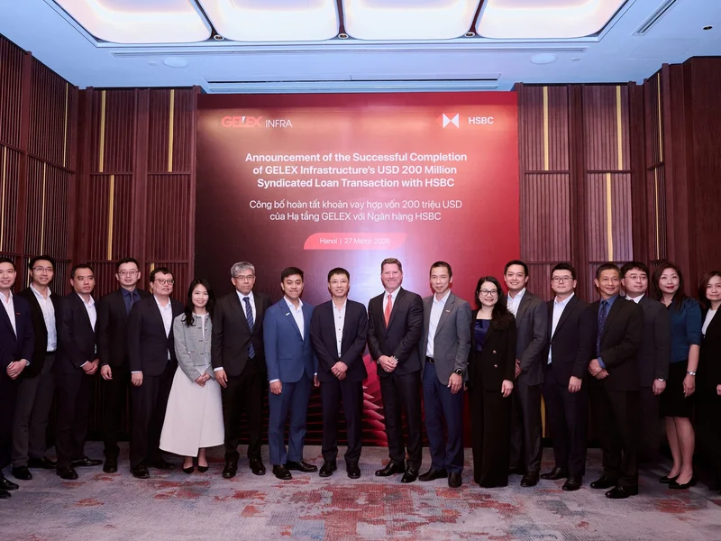 Hạ tầng GELEX công bố hoàn tất khoản vay hợp vốn 200 triệu USD với HSBC