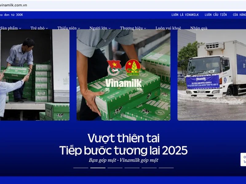 Vinamilk và hành trình chia sẻ với người dân hậu thiên tai