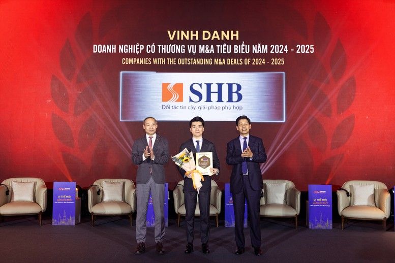 SHB là ‘Doanh nghiệp có thương vụ M&A tiêu biểu năm 2024-2025’