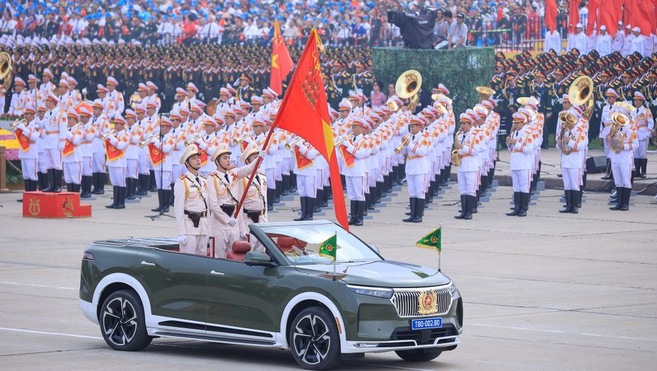 Chùm ảnh: Cận cảnh khối diễu binh hùng hậu của lực lượng Công an tại A80