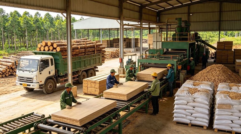 Từ gỗ rừng trồng đến viên nén: Mỗi phần nguyên liệu thêm một vòng giá trị