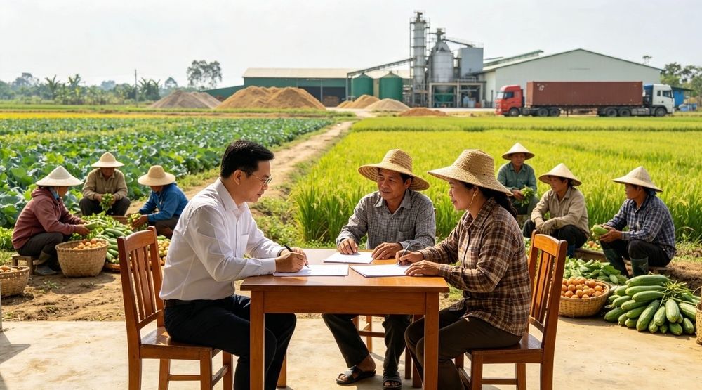 Hợp đồng dài hạn: Đường ray giữ đầu ra cho doanh nghiệp công nghiệp nông thôn
