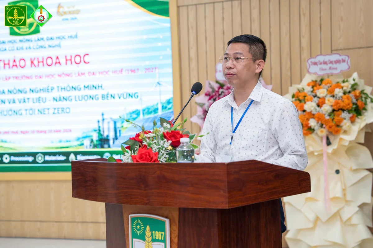 Nhà báo, TS. Lê Ngọc Ánh, Tổng Biên tập Tạp chí Công nghiệp Nông thôn phát biểu