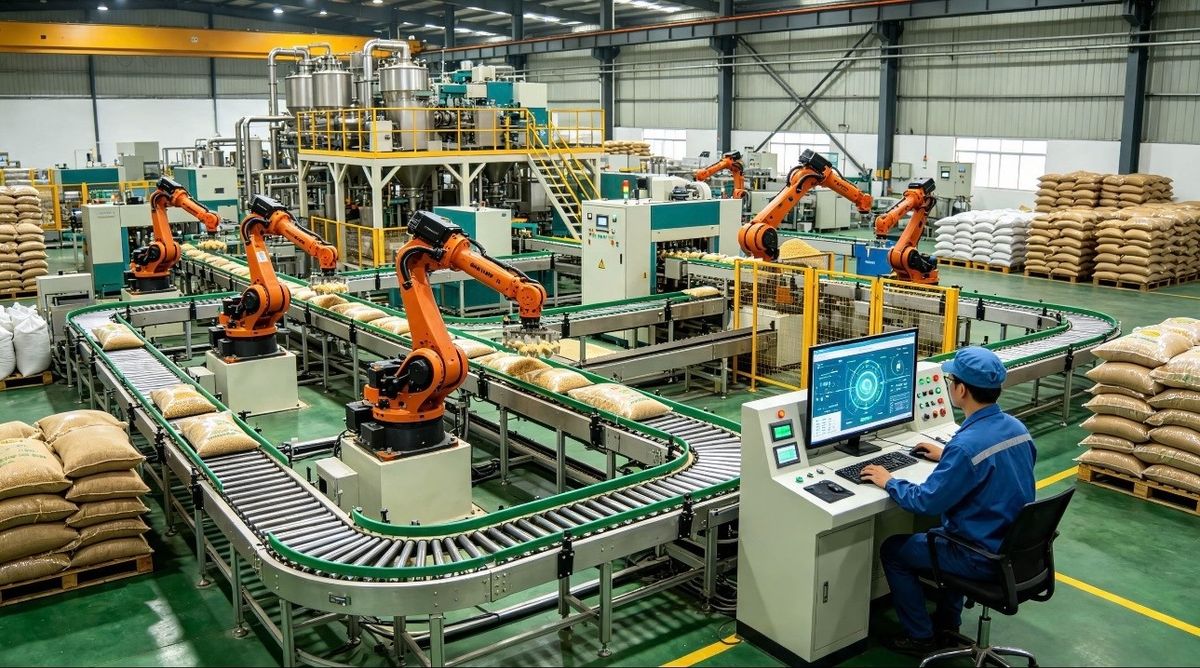 Robot trong sản xuất gắn với nông nghiệp: Từ khâu nhỏ đến cả dây chuyền